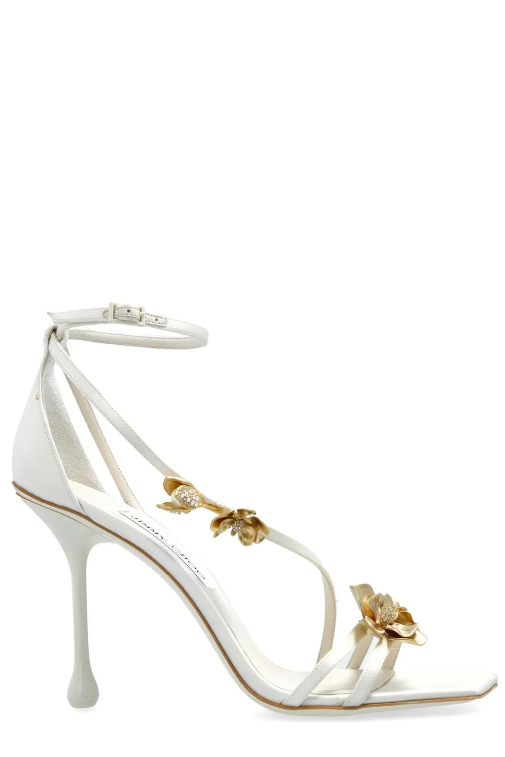Strappy Sandals With Floral Embellishment