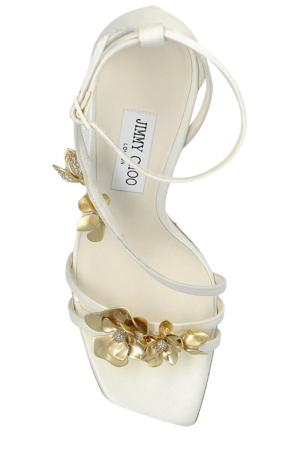 Strappy Sandals With Floral Embellishment