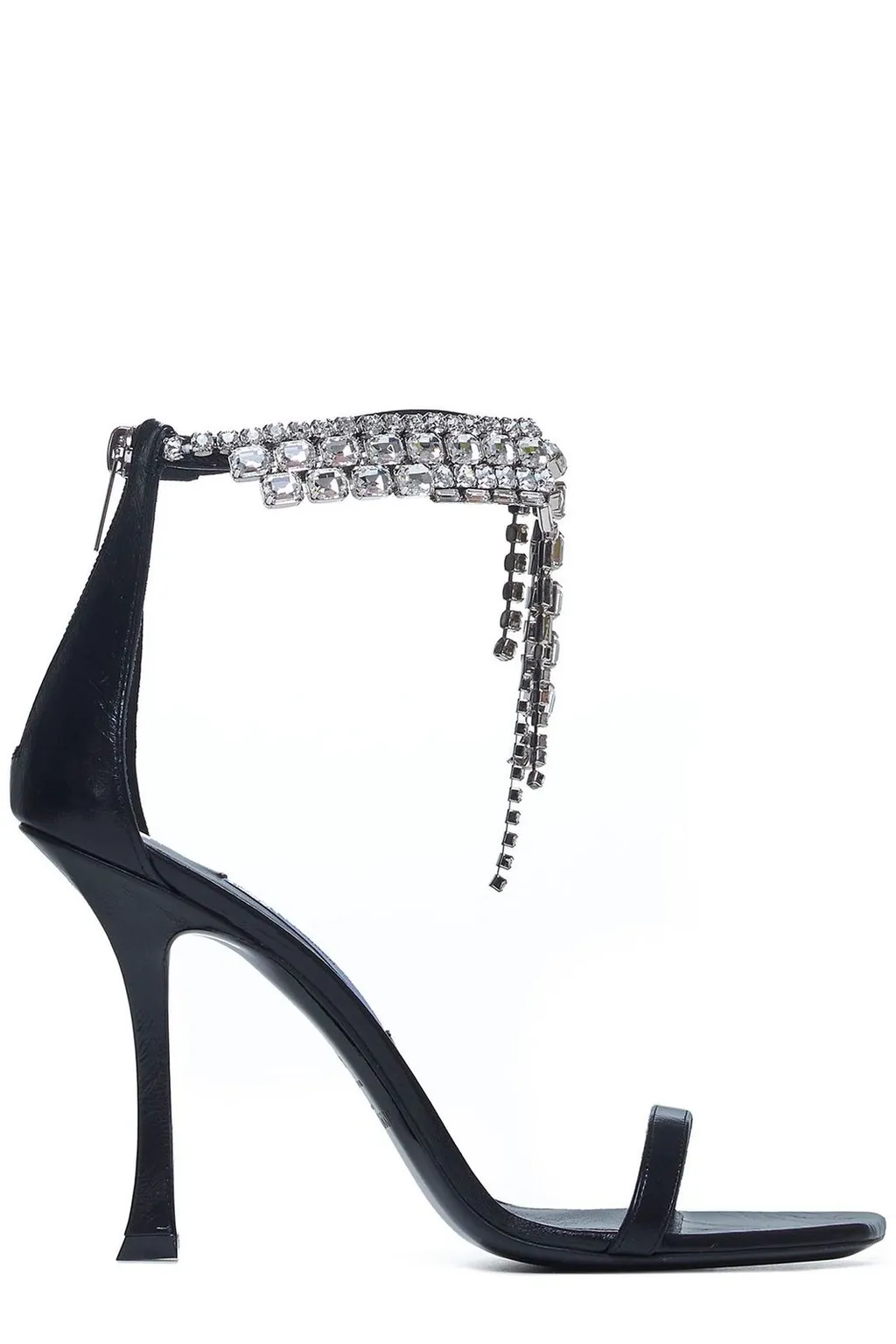 Sandals With Crystal Fringe