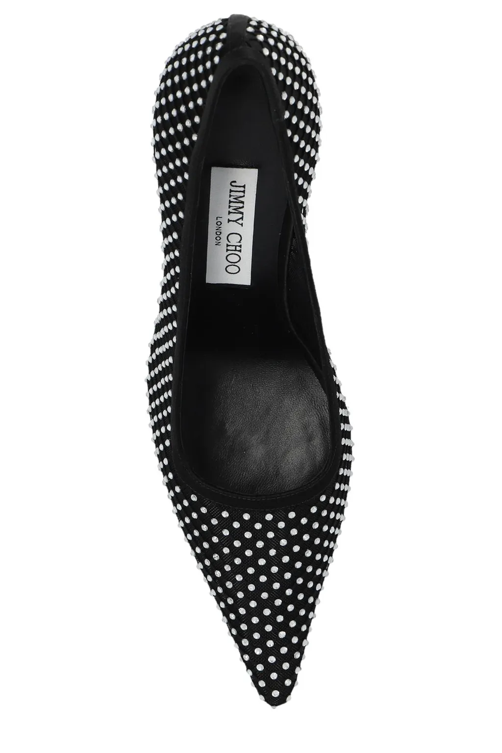 Mesh Pumps With Rhinestones