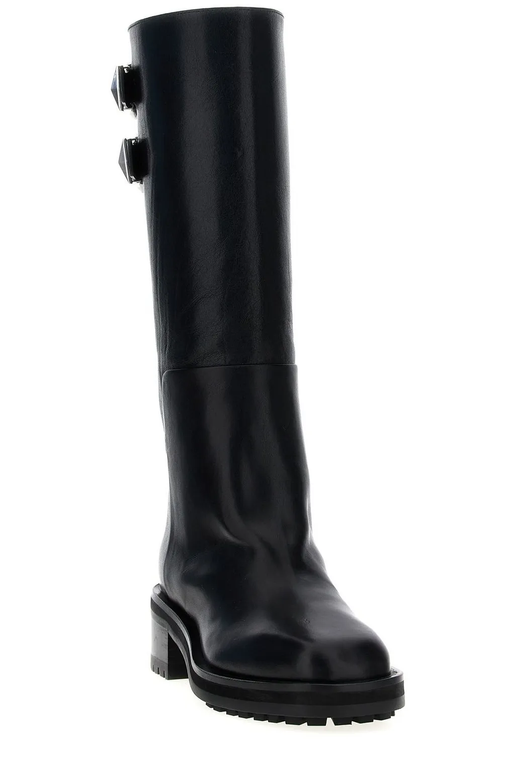Knee-High Boots With Buckle Detail