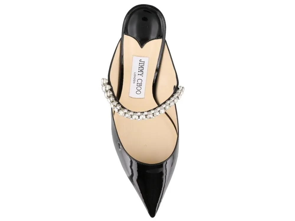 Mules With Crystal Strap