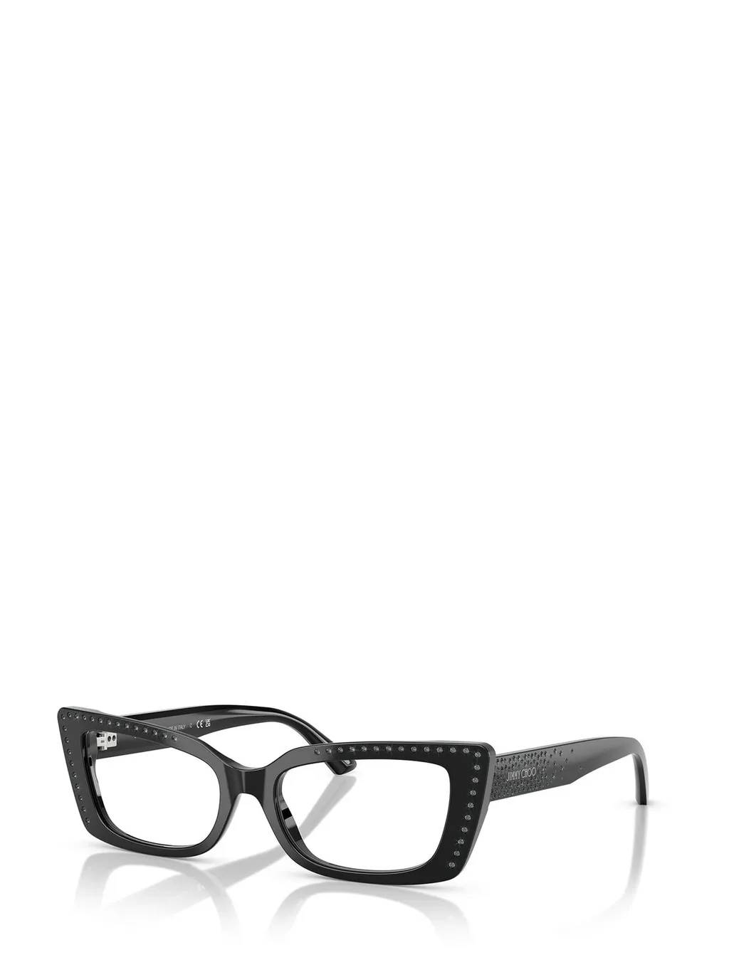 Cat-Eye Glasses With Crystal Embellishments