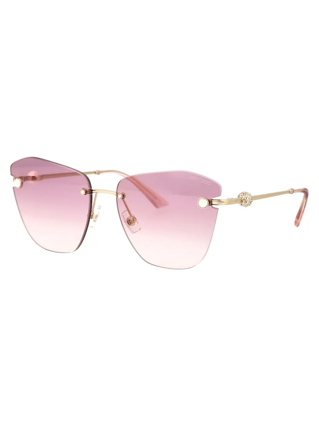 Rimless Cat Eye Sunglasses