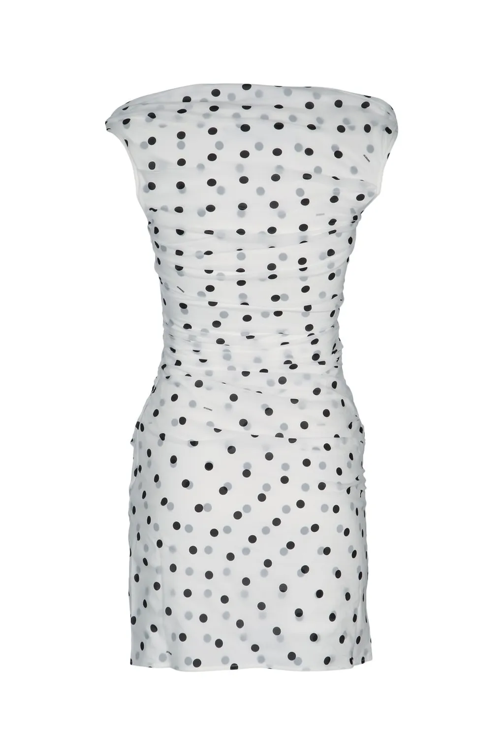 Polka Dot Ruched Dress