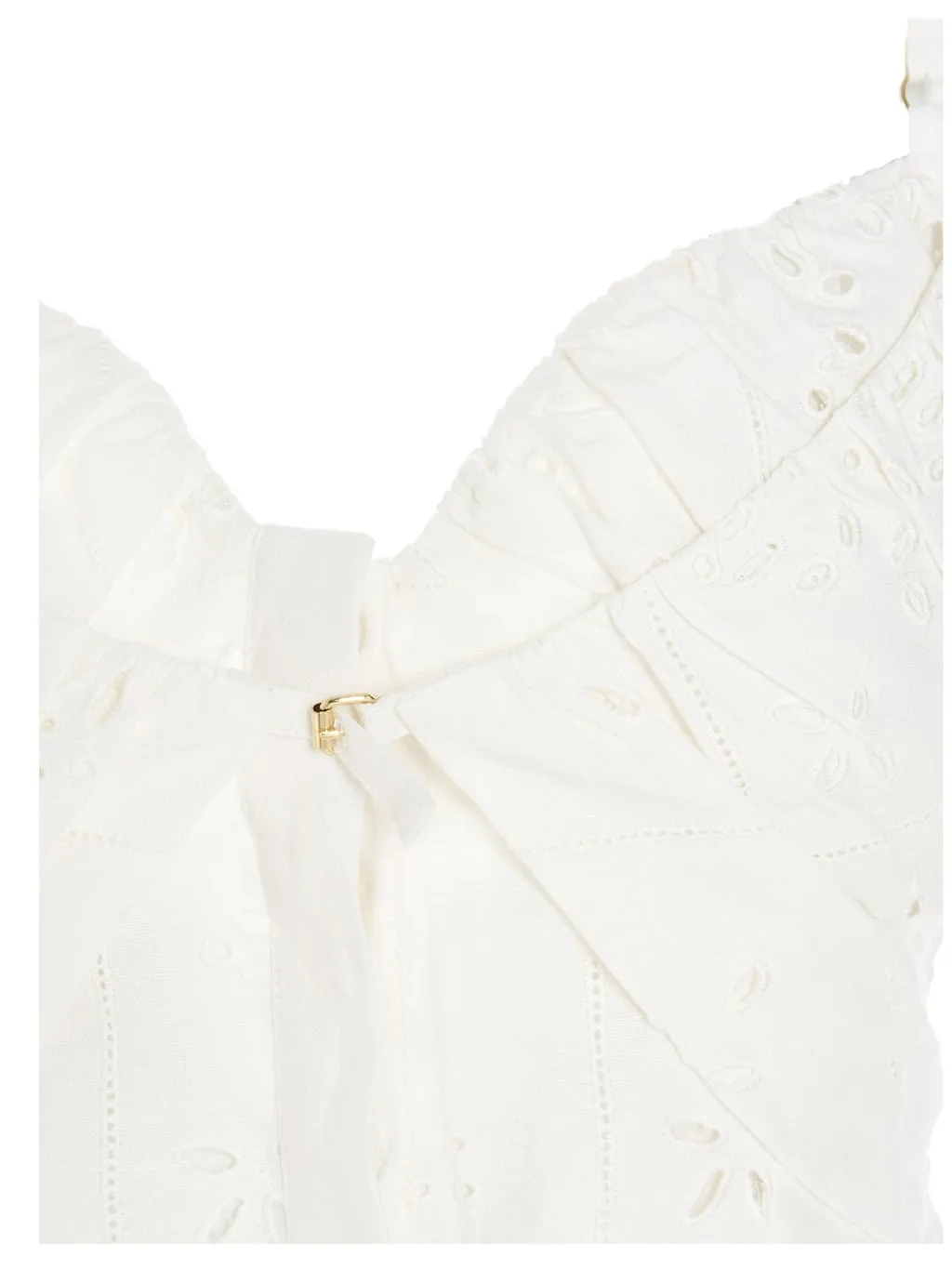 Cropped Broderie Anglaise Top