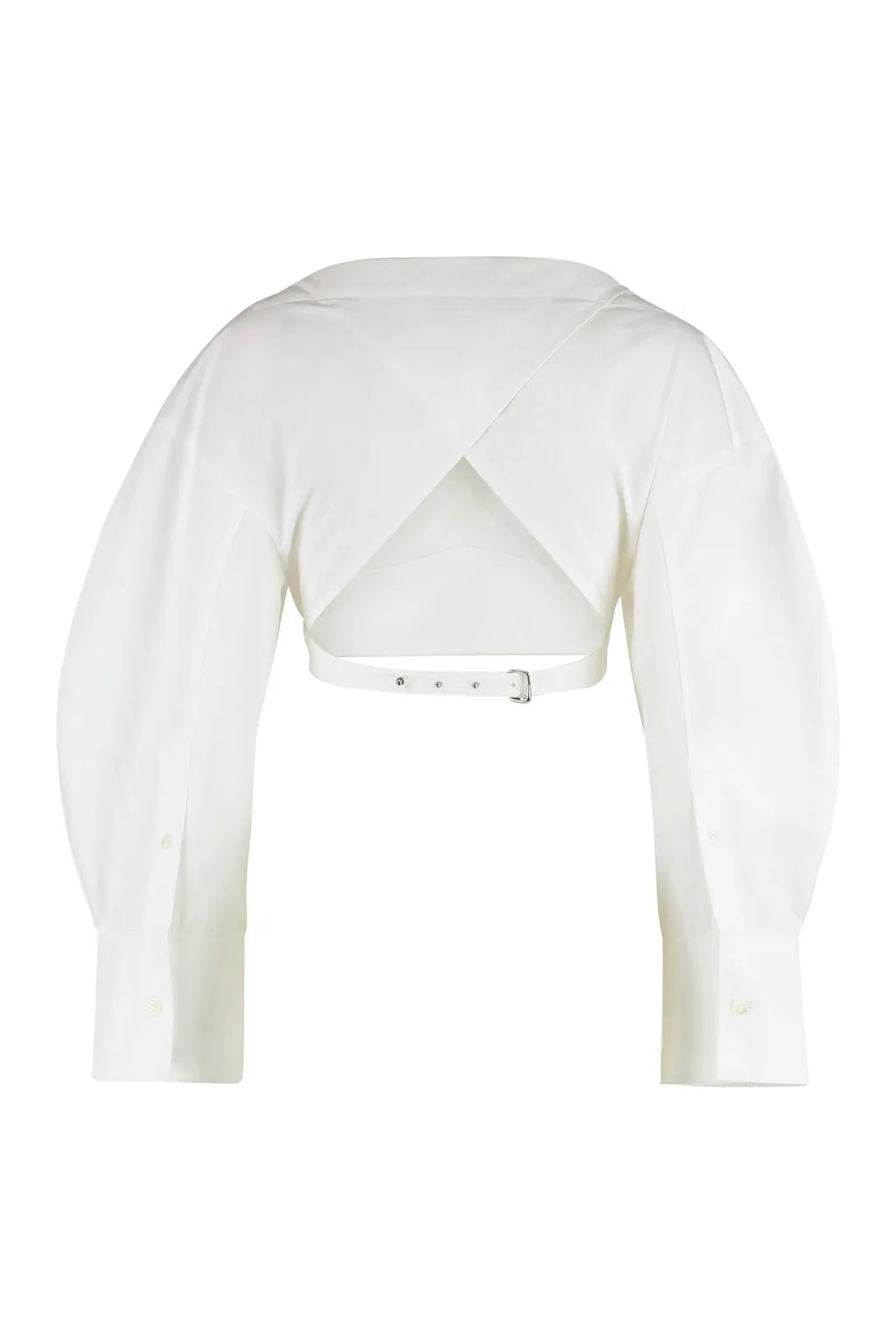 Cropped Poplin Shirt