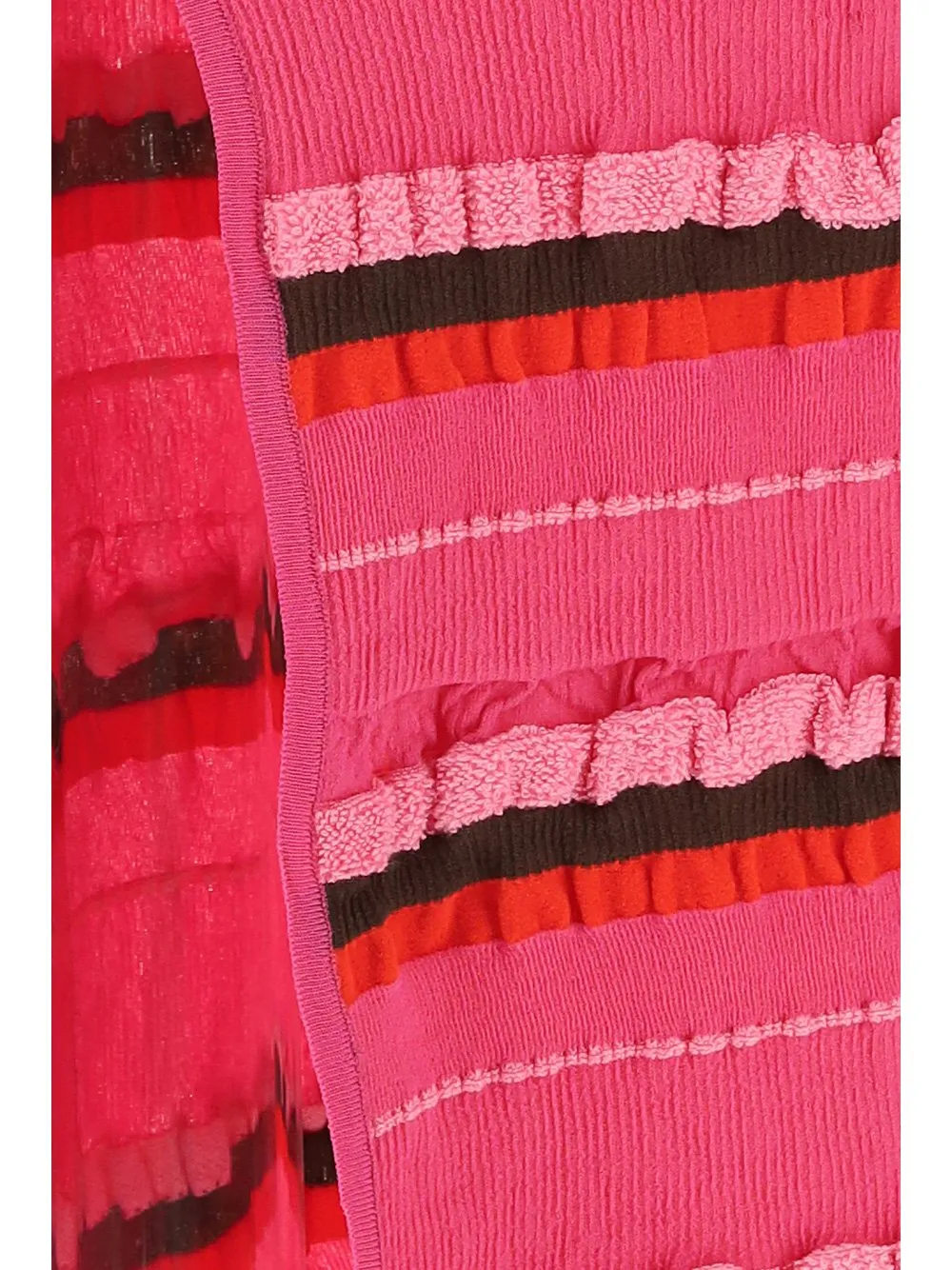 Striped Ruffled Maxi Skirt