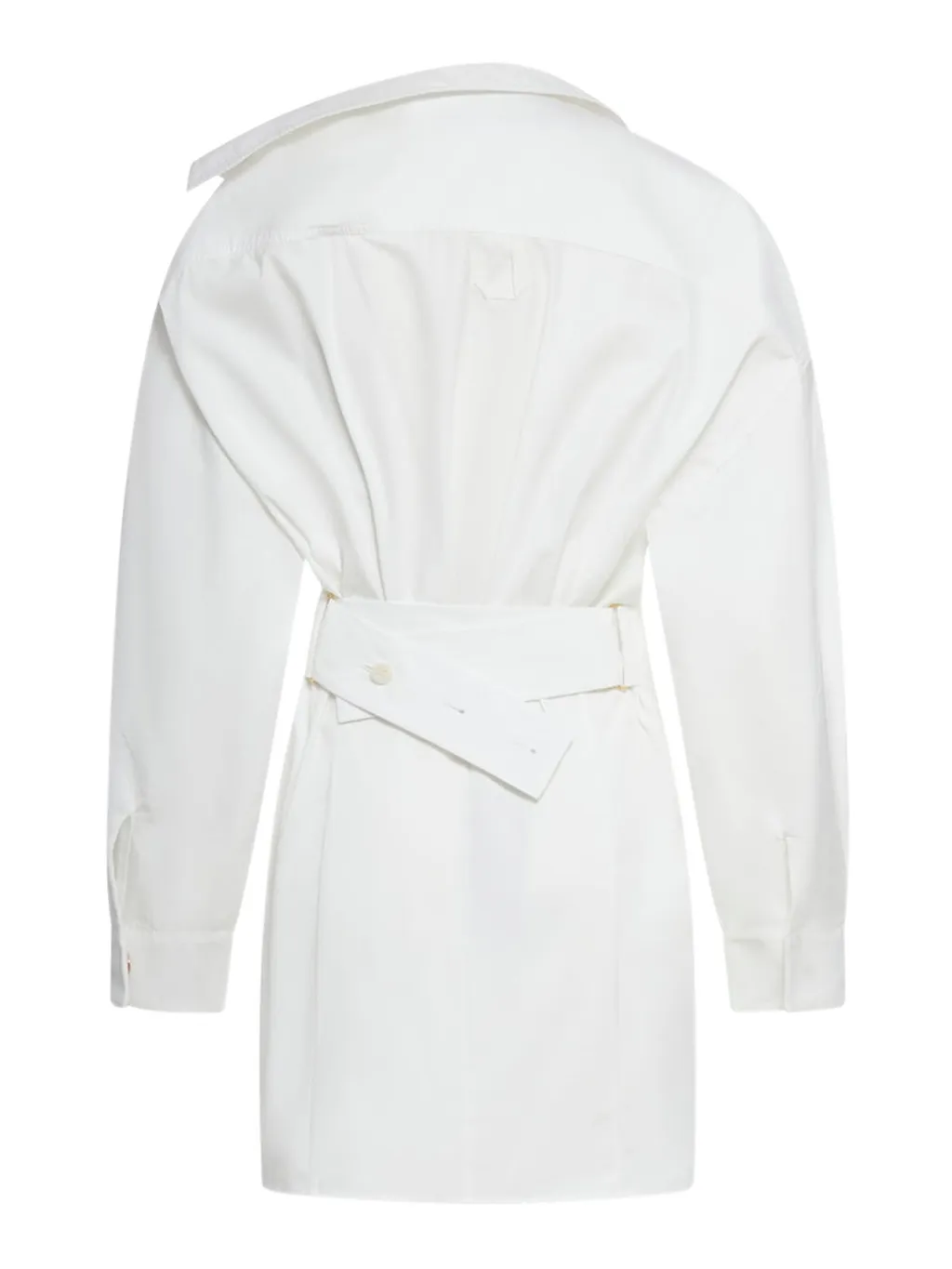 Asymmetric Poplin Shirt Dress