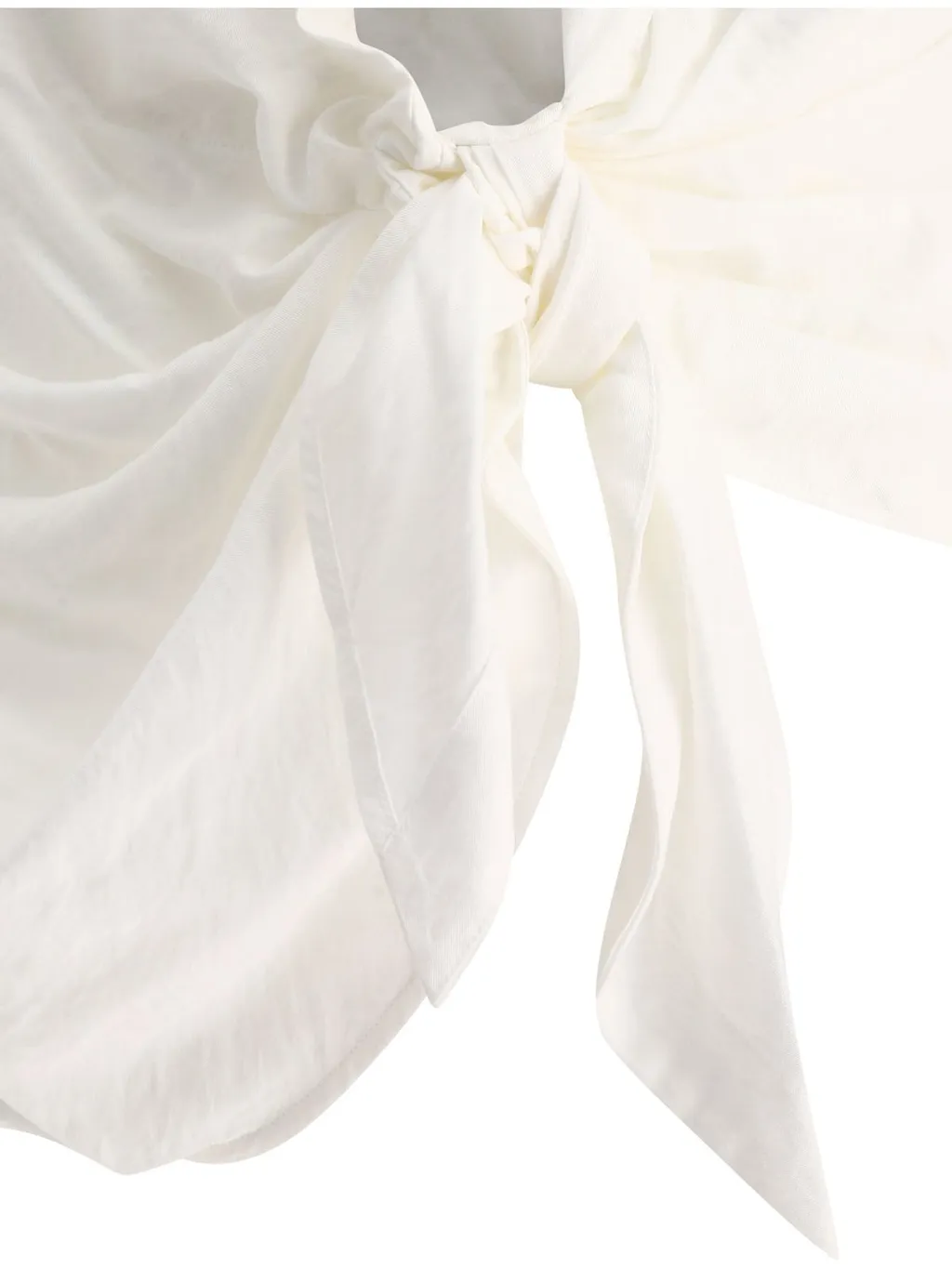 Asymmetric Tie Front Shirt