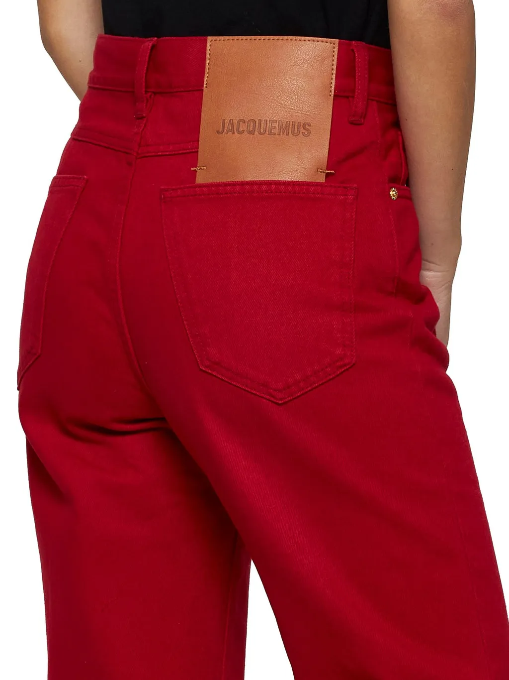 High-Waisted Straight-Leg Jeans