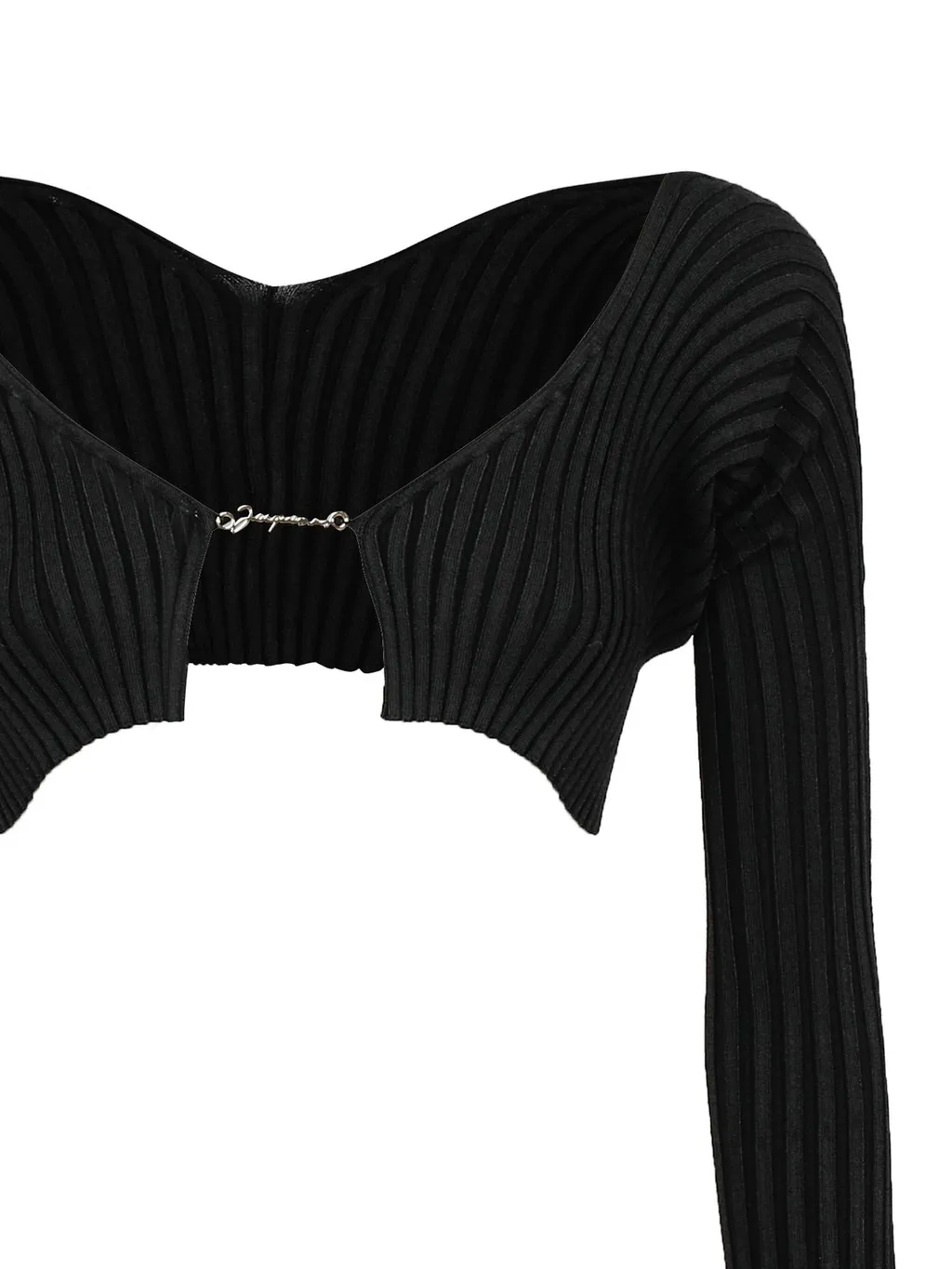 Ribbed Knit Cropped Cardigan