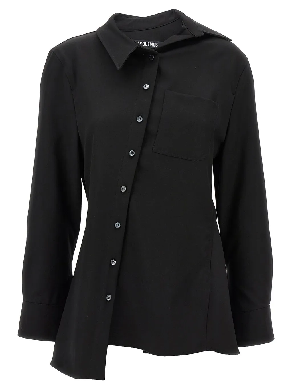 Asymmetric Button-Up Shirt