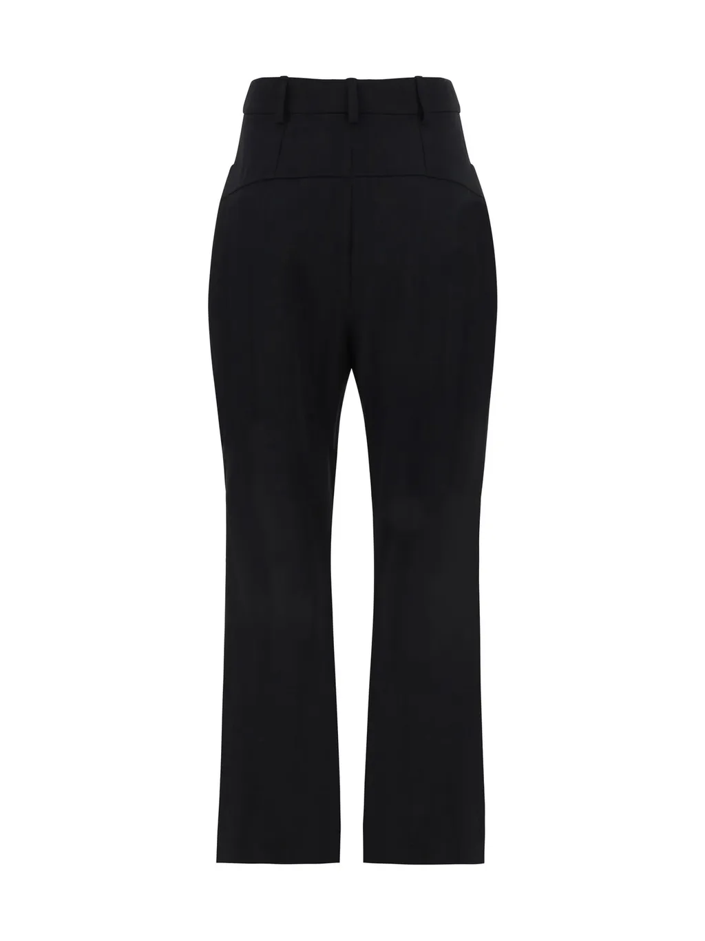 High-Waisted Flared Trousers