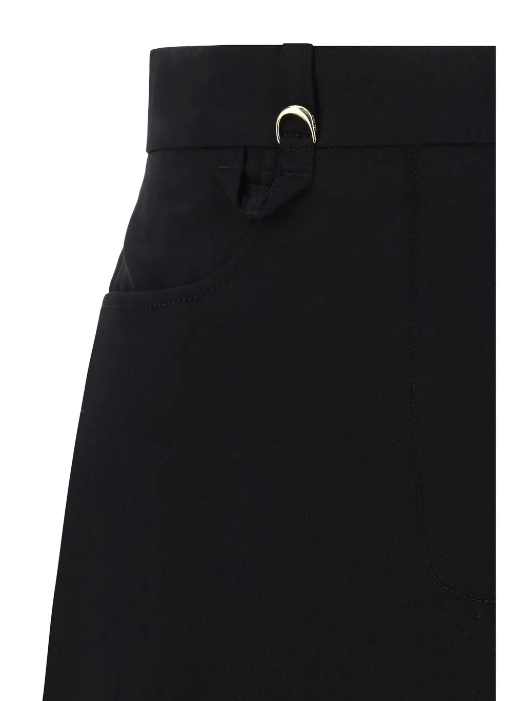 High-Waisted Flared Trousers