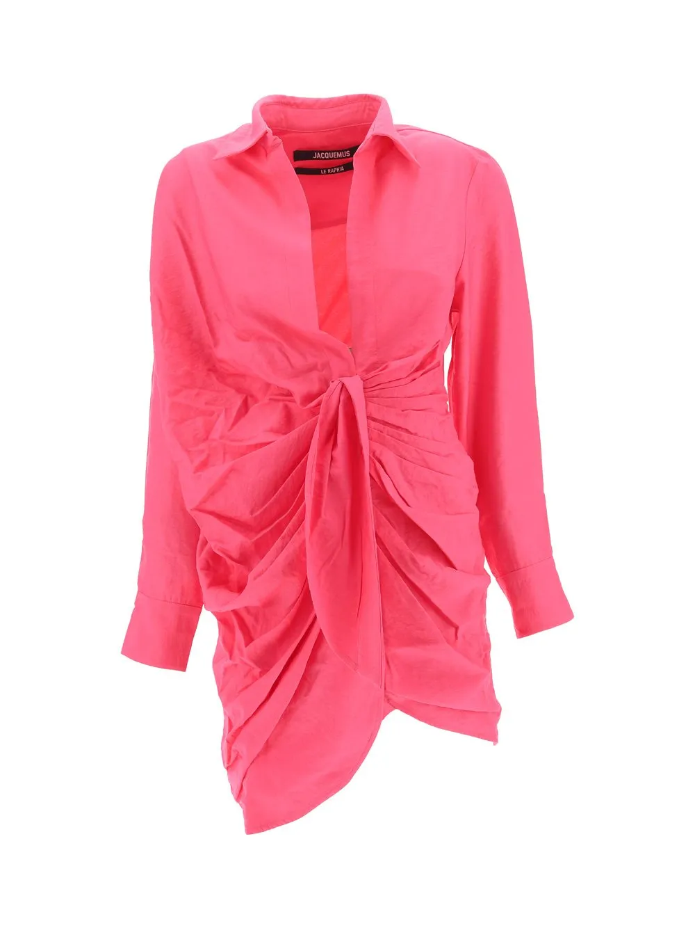 Ruched Shirt Dress