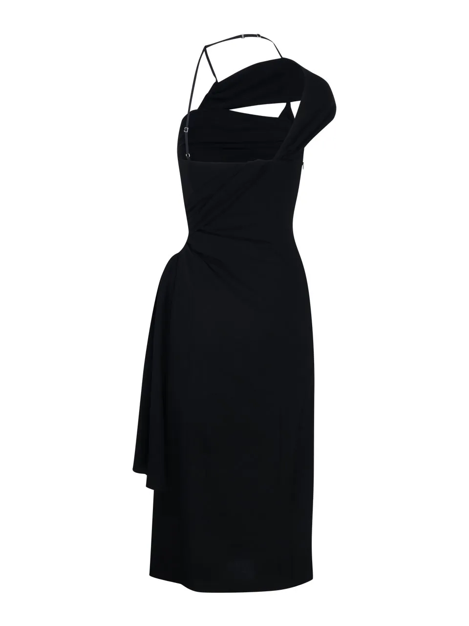 Asymmetric Draped Dress