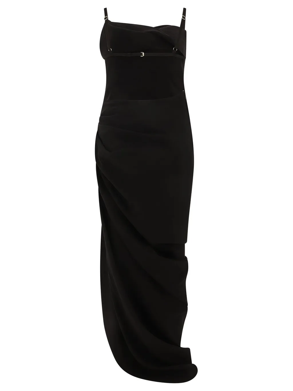 Asymmetric Draped Gown