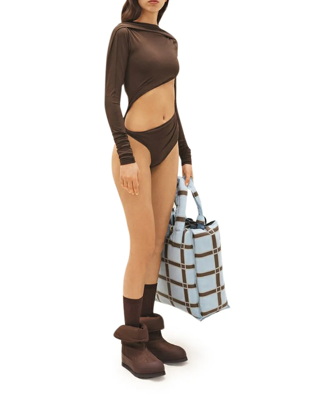 Asymmetric Cutout Bodysuit
