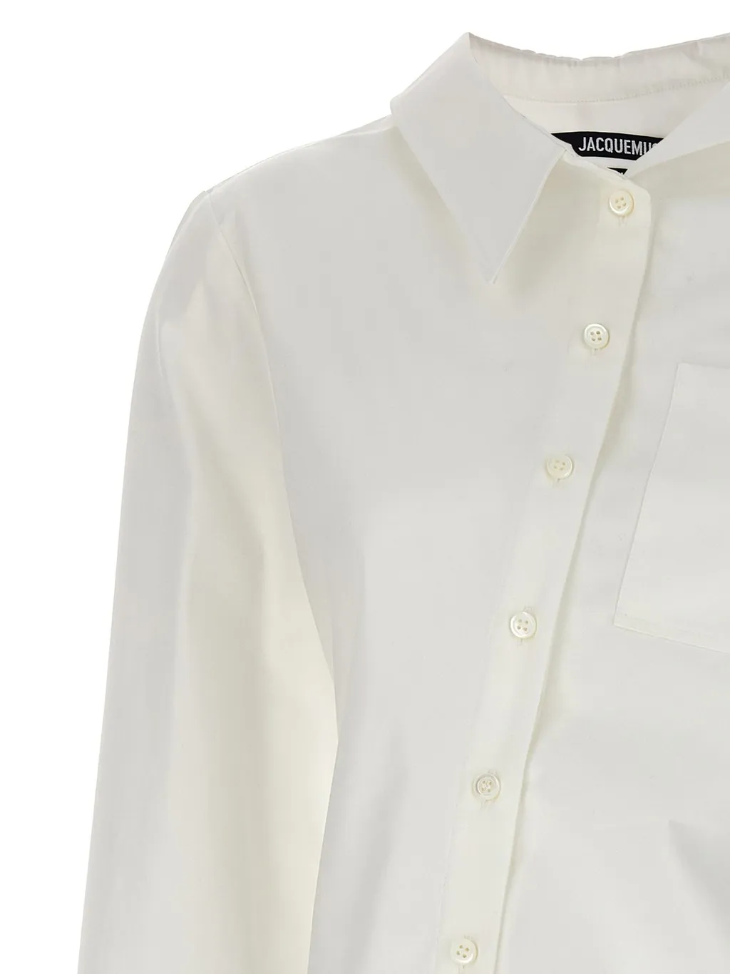 Asymmetric Poplin Shirt