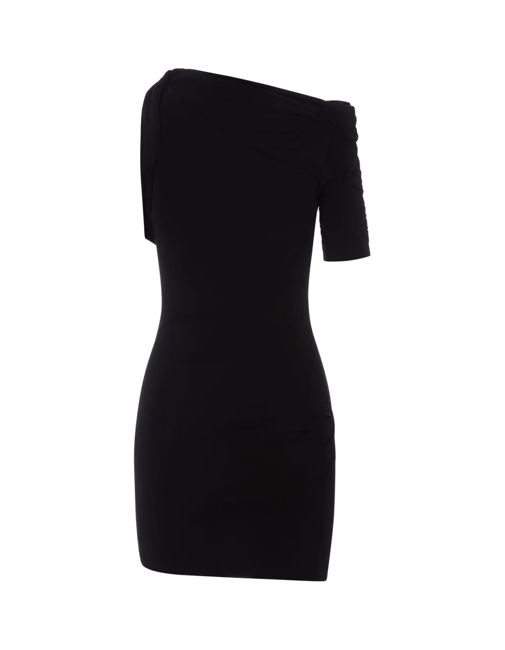 One-Shoulder Ruched Dress