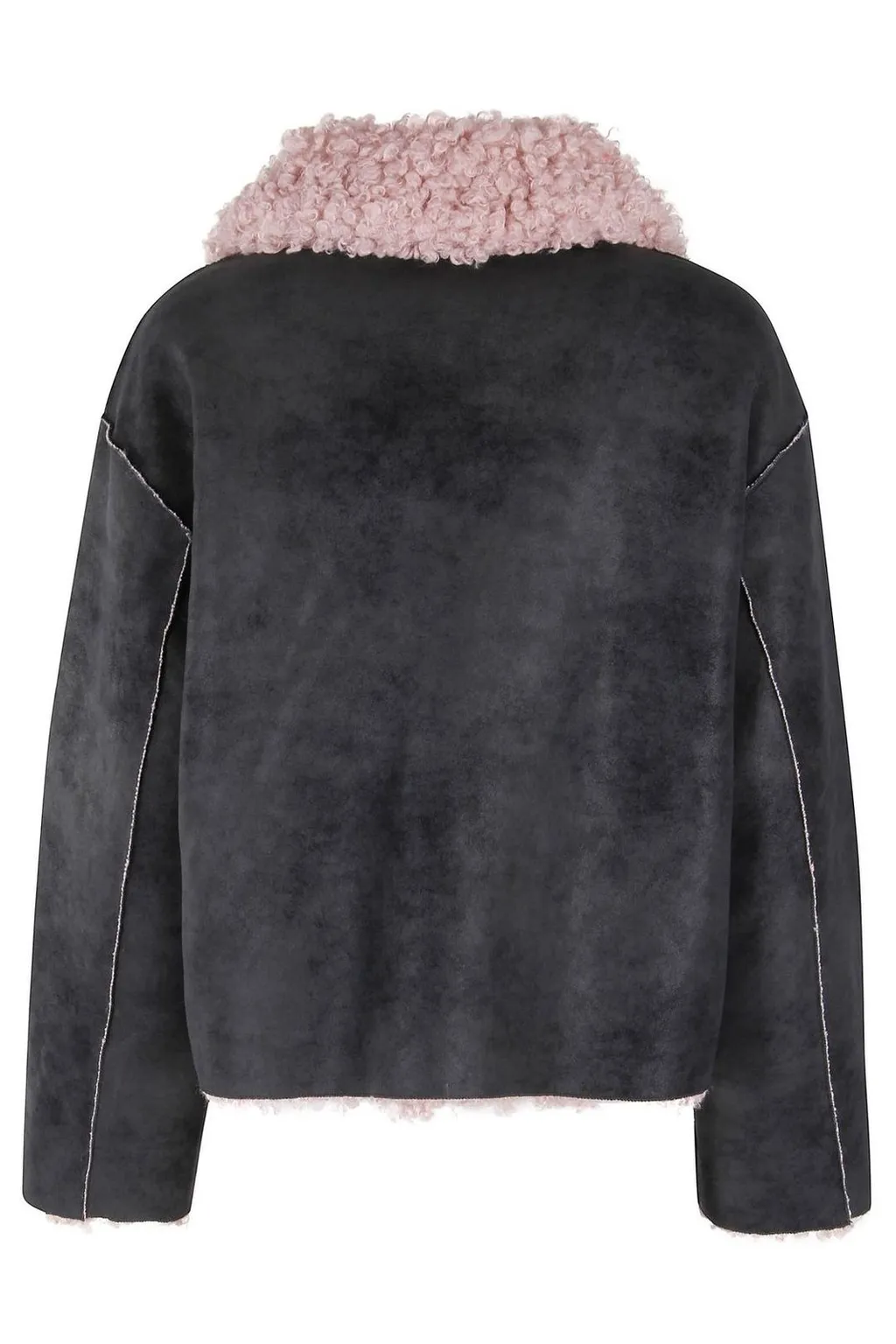 Faux Fur Trimmed Aviator Jacket