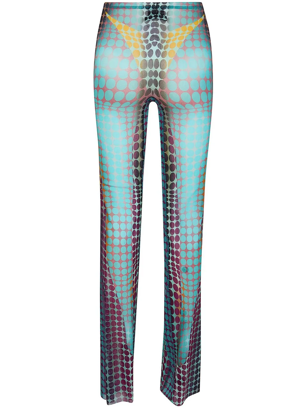 Mesh Flare Pants
