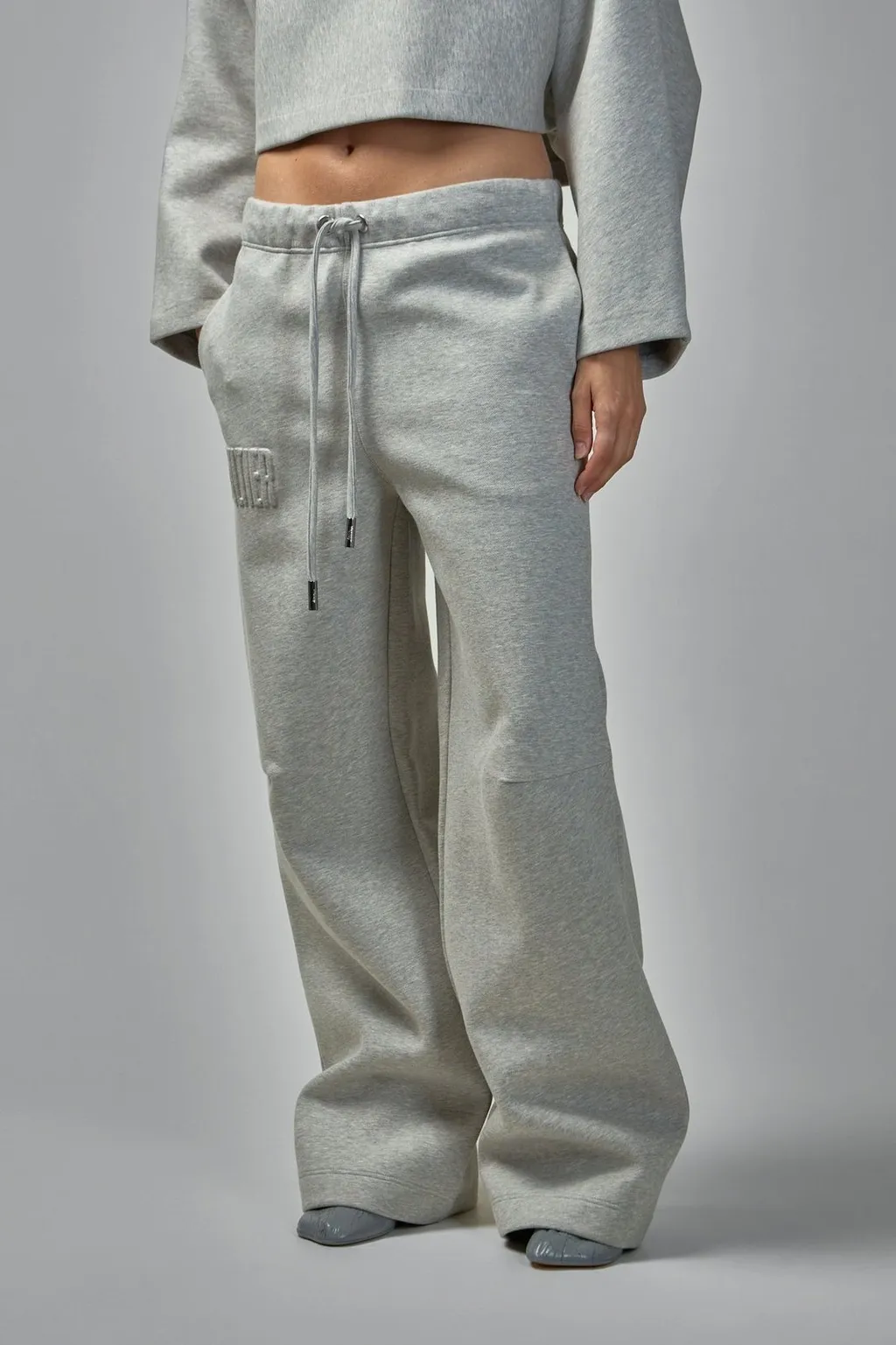 Wide-Leg Sweatpants