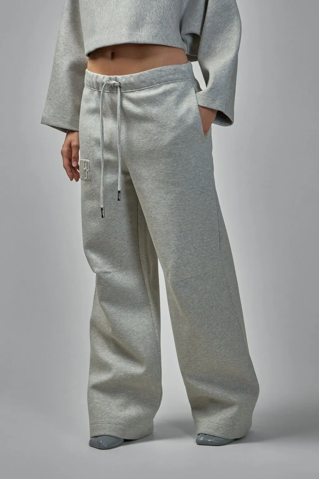 Wide-Leg Sweatpants