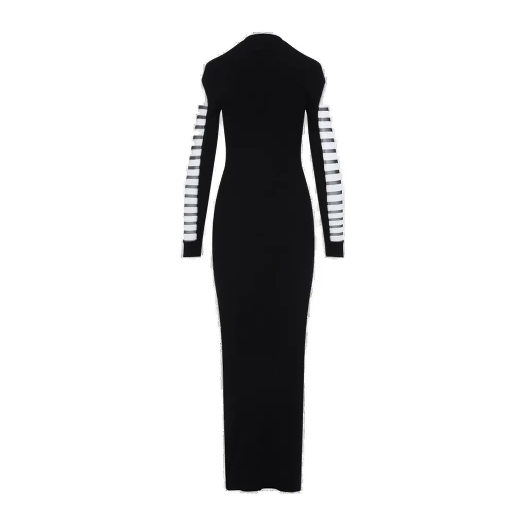 Striped Long Sleeve Maxi Dress