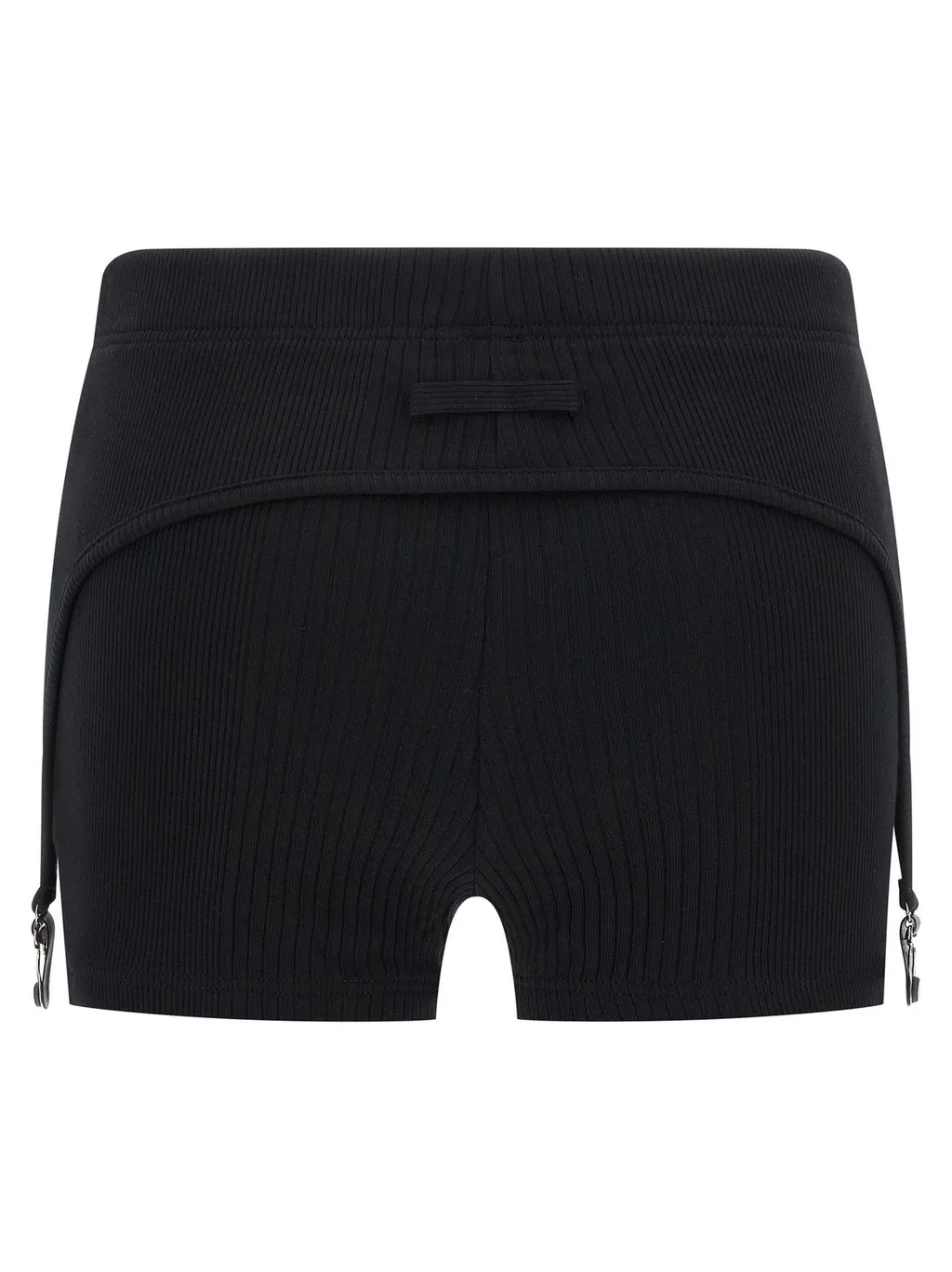 Ribbed Shorts With Harness Detail