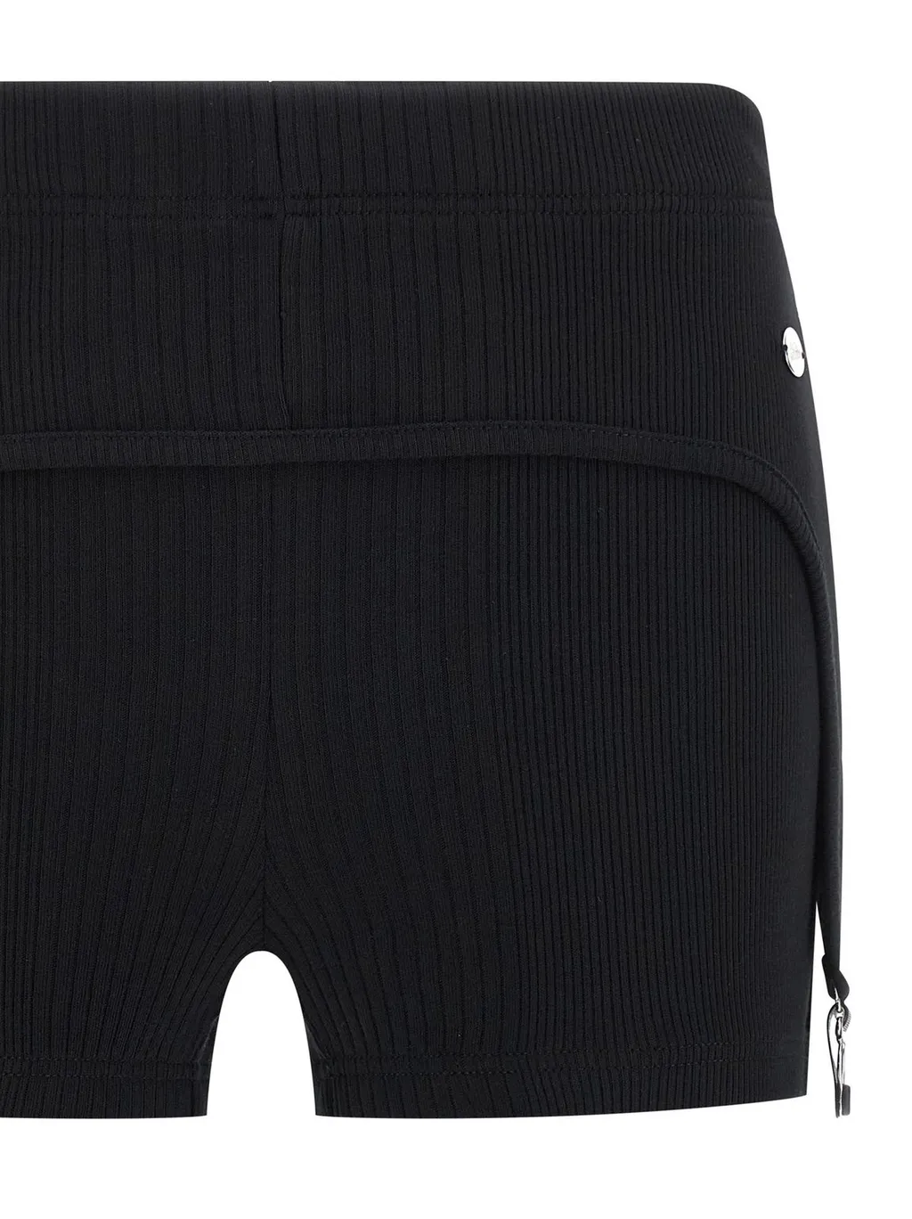 Ribbed Shorts With Harness Detail