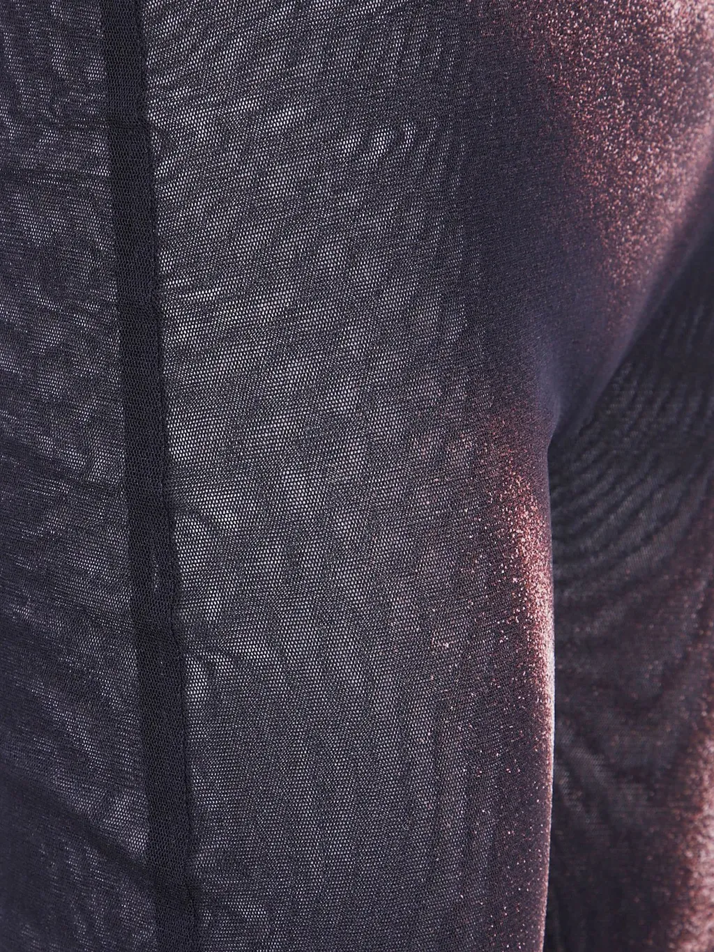 Sheer Metallic Flare Pants