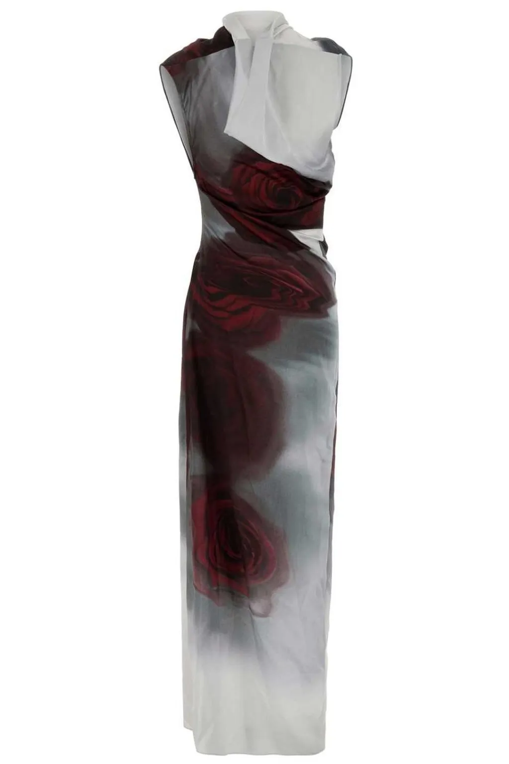 Rose Print Maxi Dress