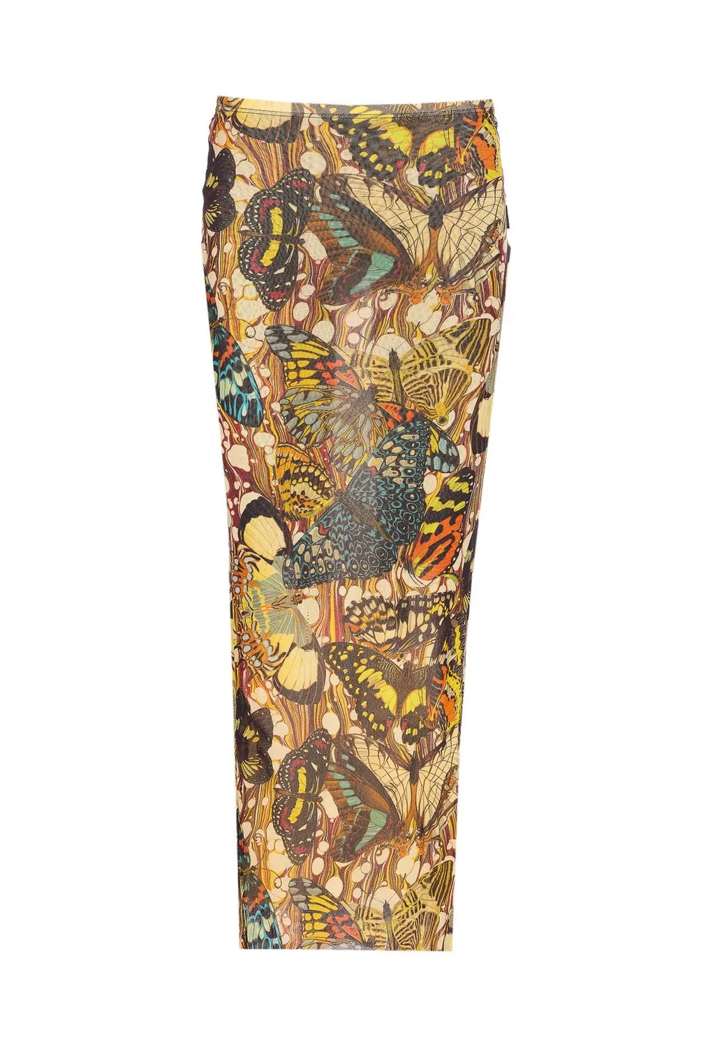 Butterfly Print Maxi Skirt