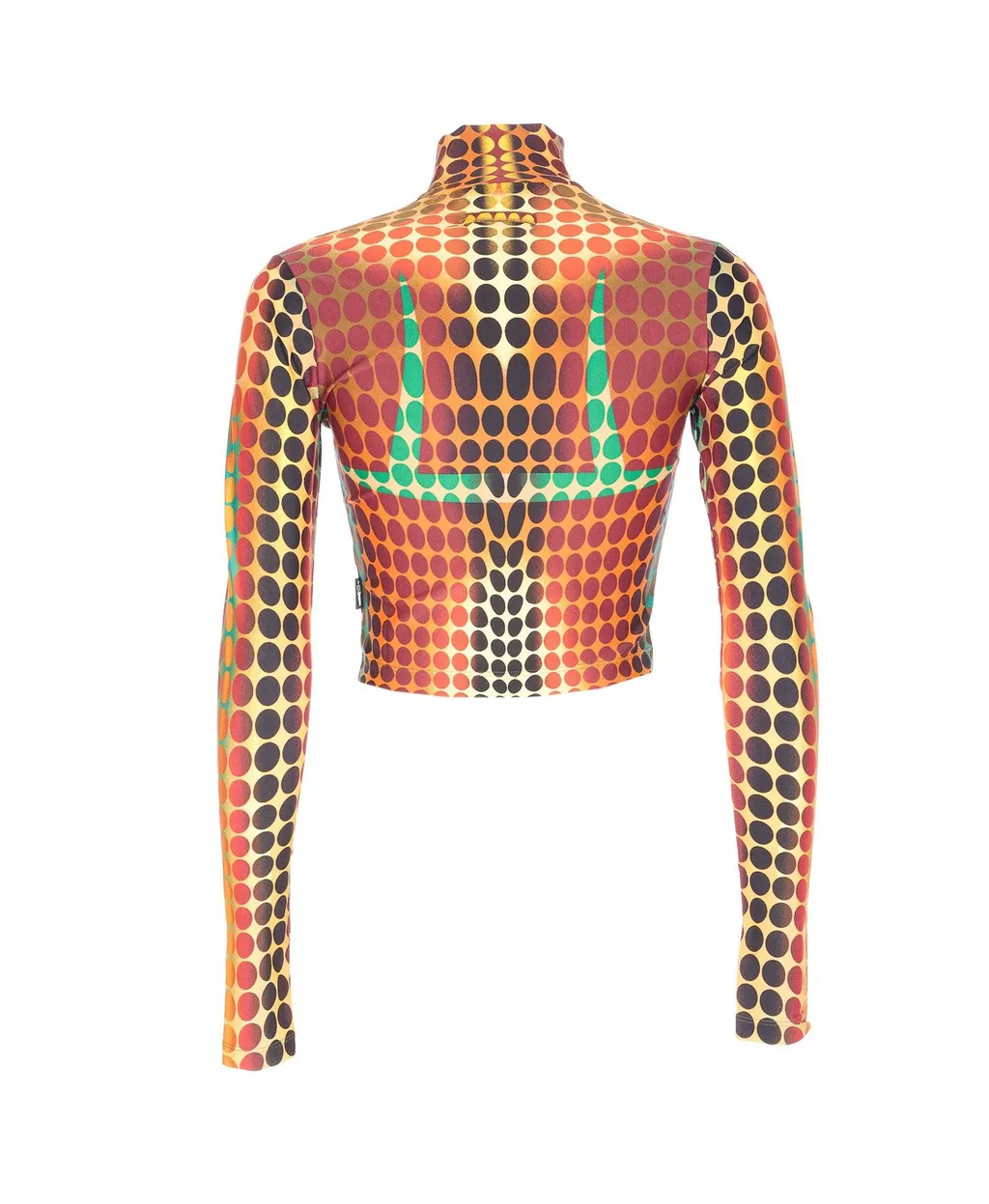 Polka Dot Print Long Sleeve Top