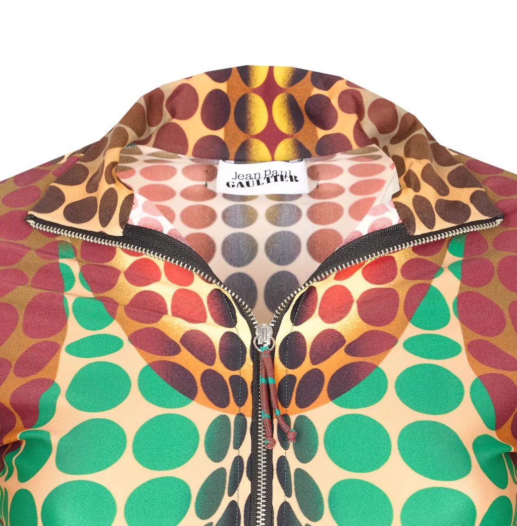 Polka Dot Print Long Sleeve Top