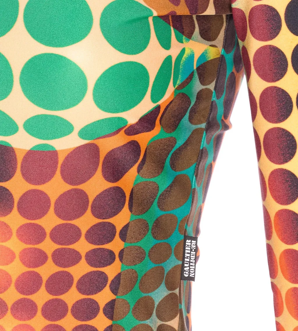 Polka Dot Print Long Sleeve Top