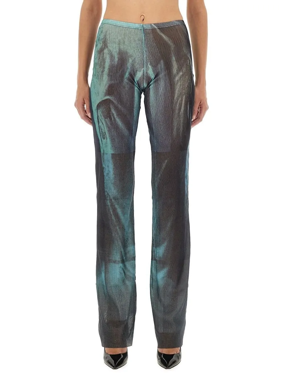 Sheer Printed Trousers