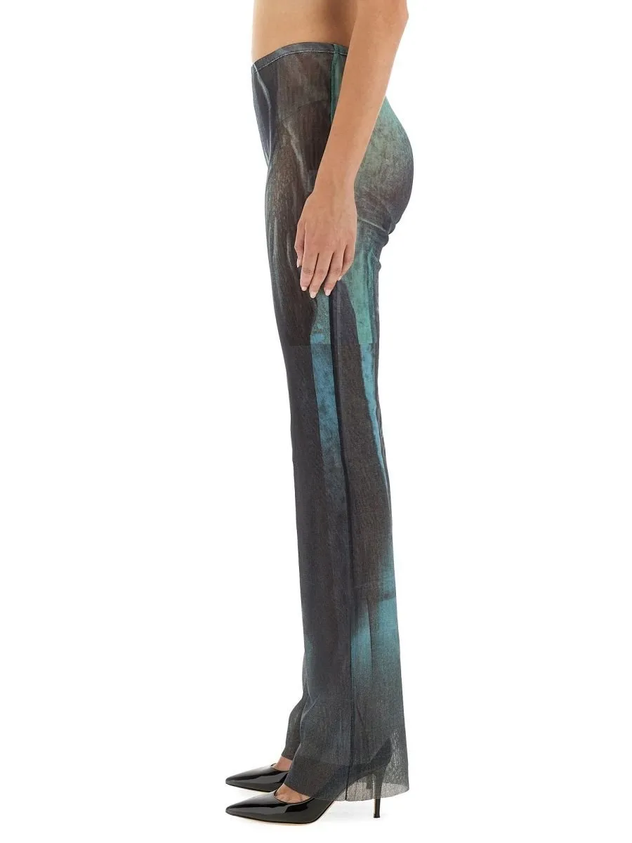 Sheer Printed Trousers