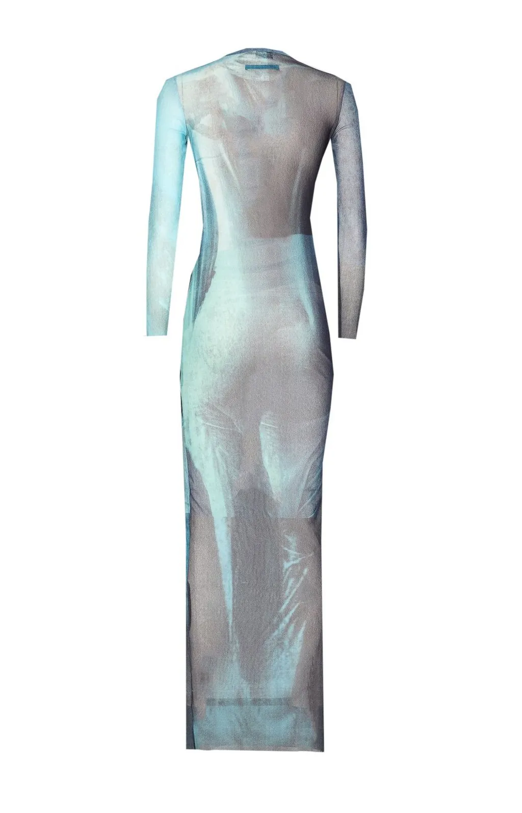 Long Sleeve Mesh Dress