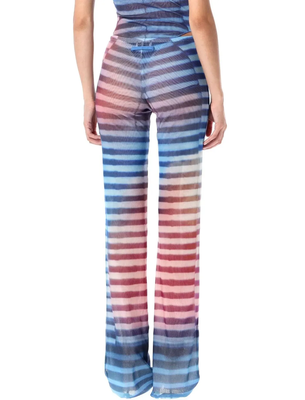 Striped Mesh Pants