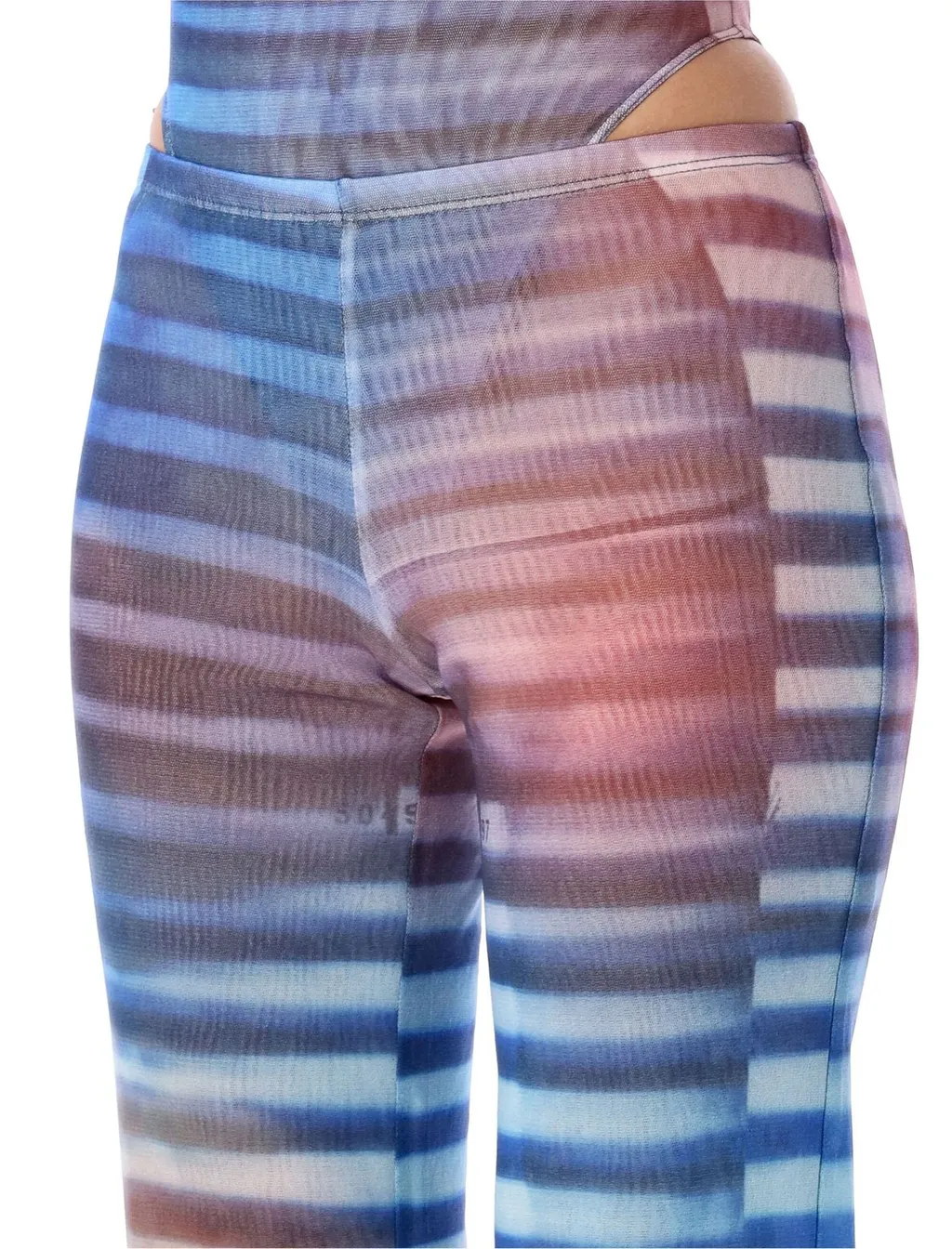 Striped Mesh Pants