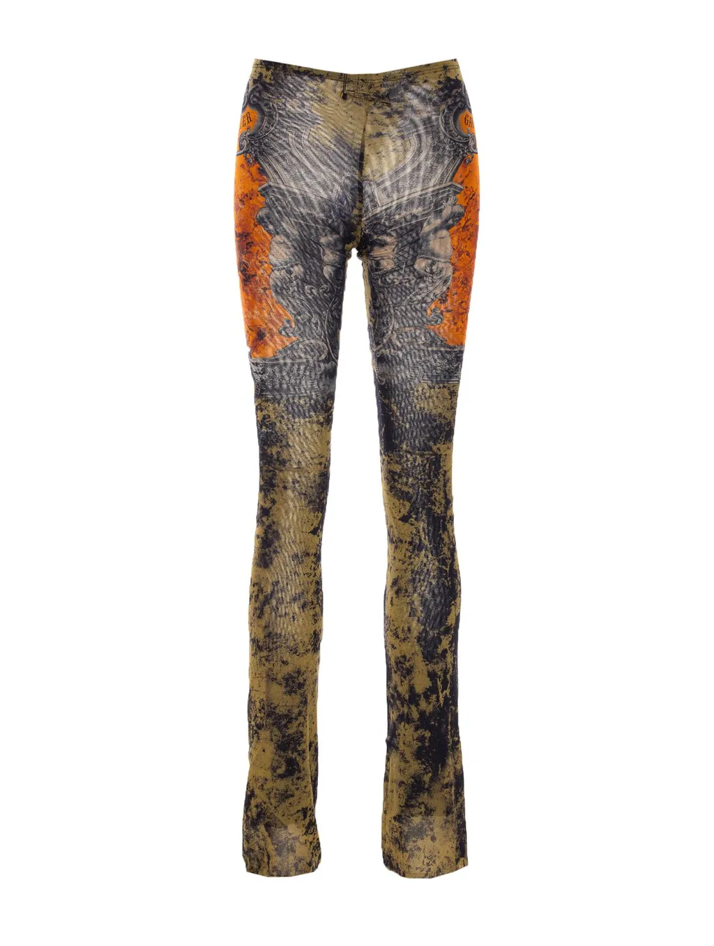 Printed Mesh Pants