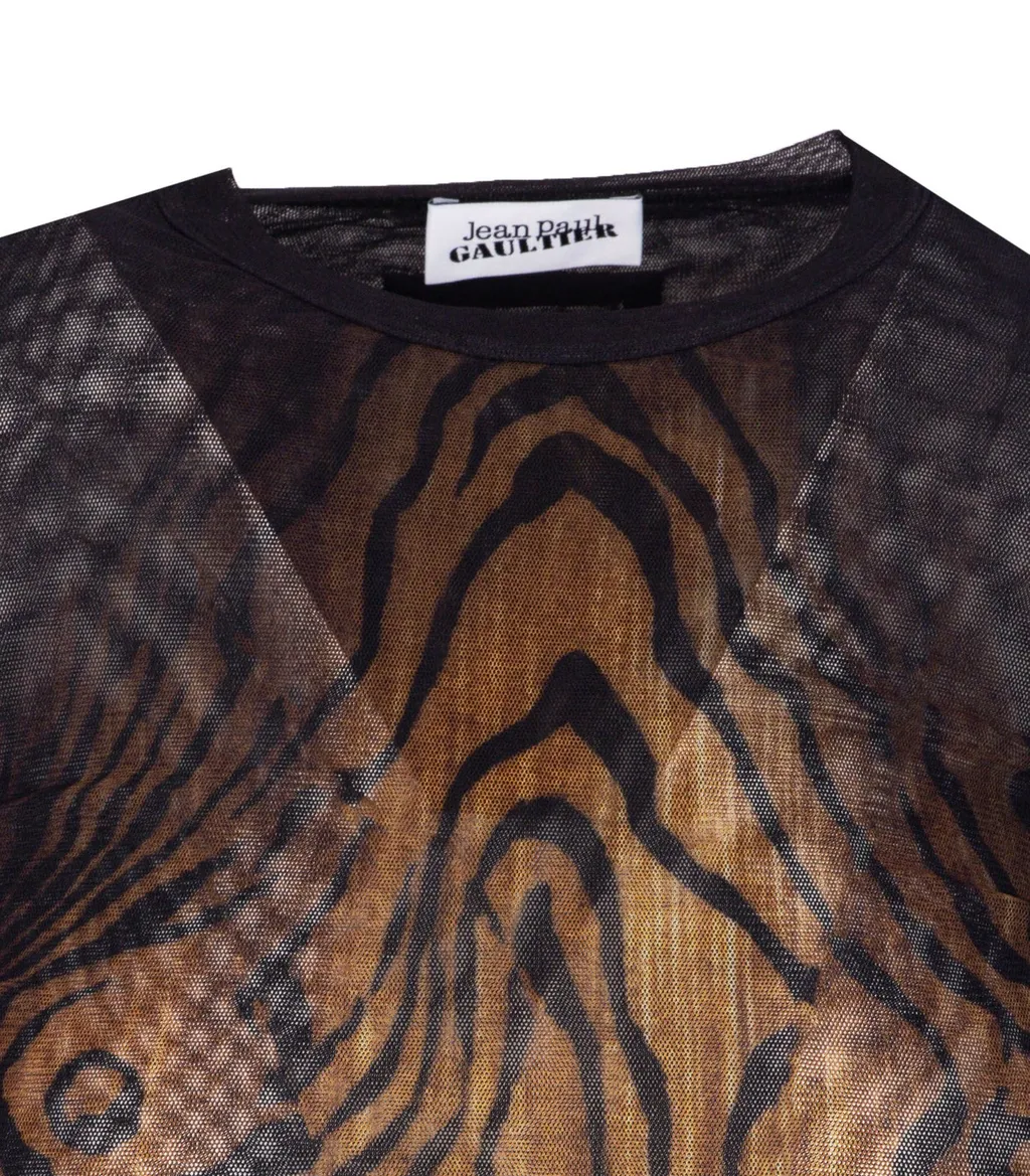 Long Sleeve Mesh Top