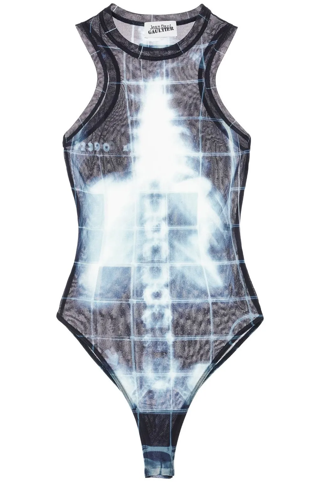 X-Ray Print Mesh Bodysuit