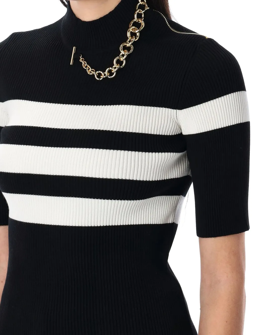 Striped Turtleneck Top
