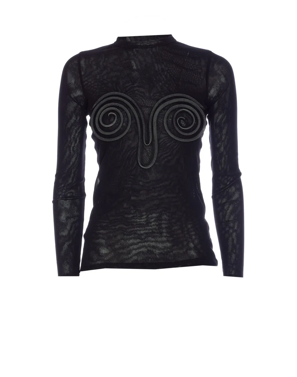 Long Sleeve Mesh Top
