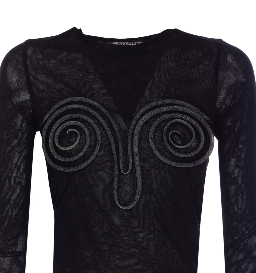 Long Sleeve Mesh Top
