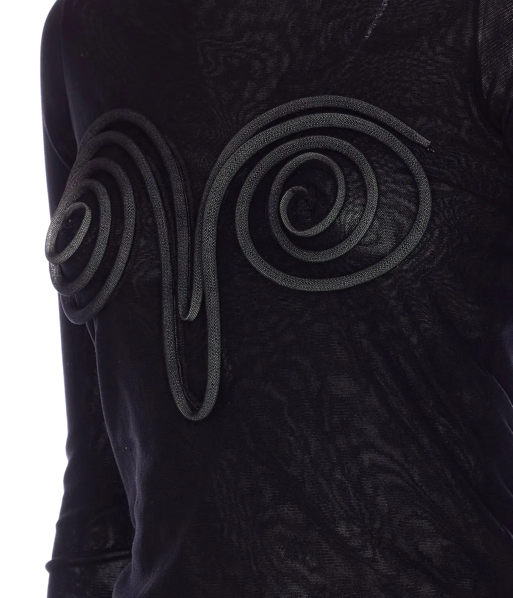Long Sleeve Mesh Top